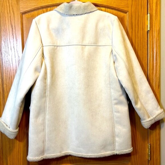 NEW Jones New York Suede Fleece Lined Jacket - Medium - Picture 3 of 7